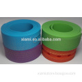mass production factory price stereo shape candy color adjustable debossing silicone belt